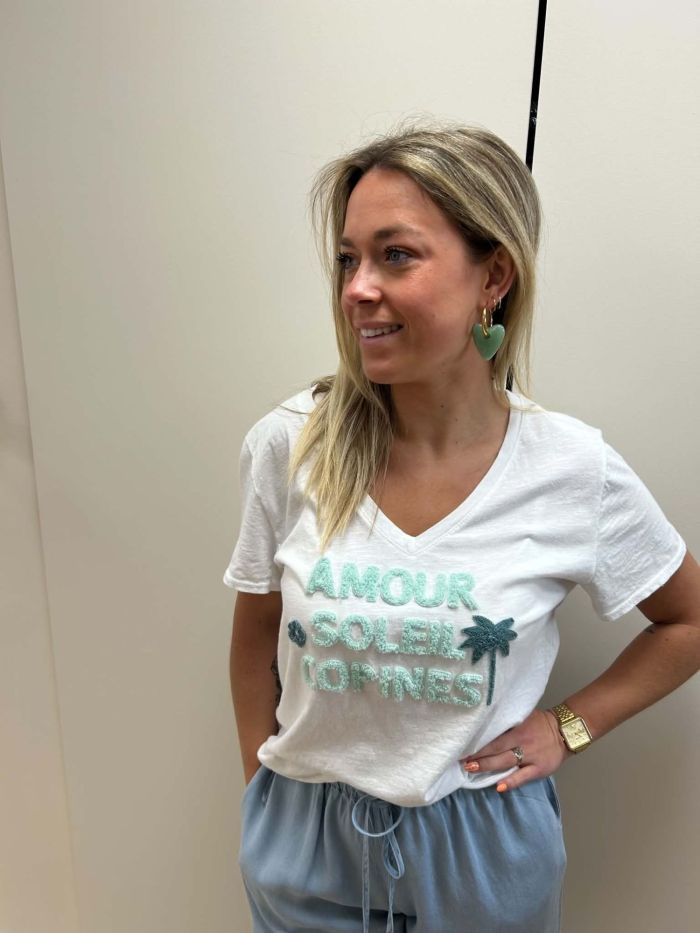 Tee shirt "Amour, Soleil & Copines"